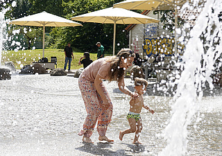 Wasserspielanlagen in Frankfurt sind wieder geöffnet